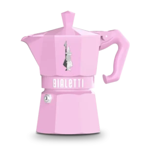 Bialetti - Cafetera exclusive 3 tazas rosa pastel