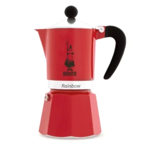 Bialetti - Cafetera Italiana Rainbow 6 tazas roja